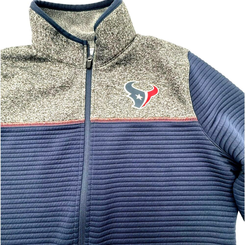 NFL TEAM APPAREL Women's Medium Tx3 Warm Houston Texans Football Full Zip Jacket